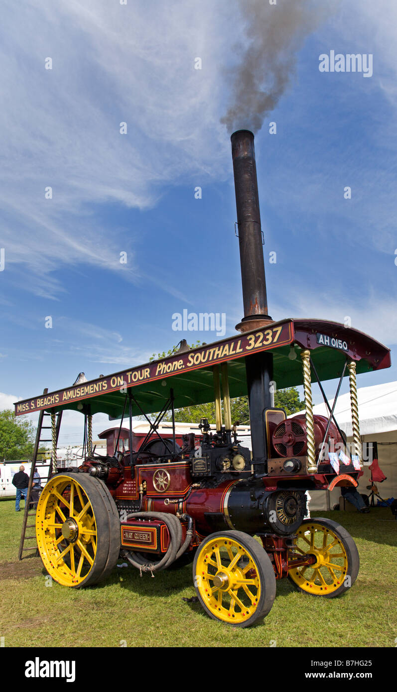 Dampfmaschine, Hampshire, England Stockfoto