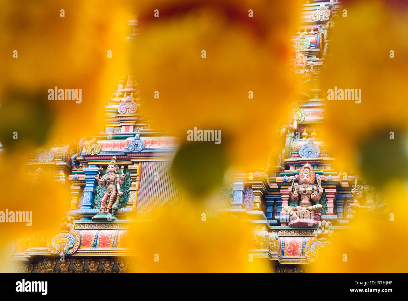 Sri Mariamman Hindu-Tempel. Silom Road, Bangkok. Thailand Stockfoto