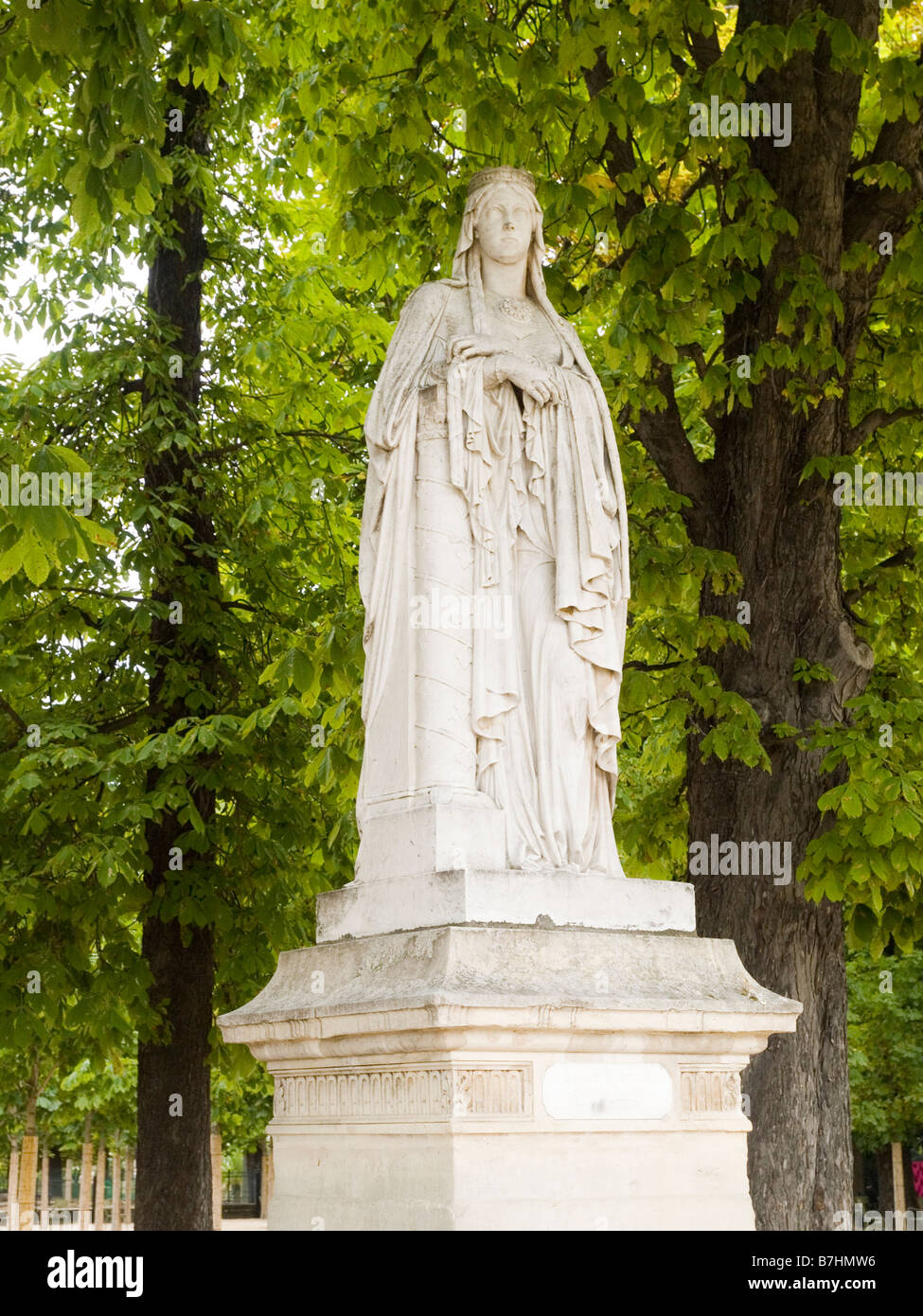 Eine Steinstatue im Jardin du Luxembourg in Paris, Frankreich-Europa Stockfoto