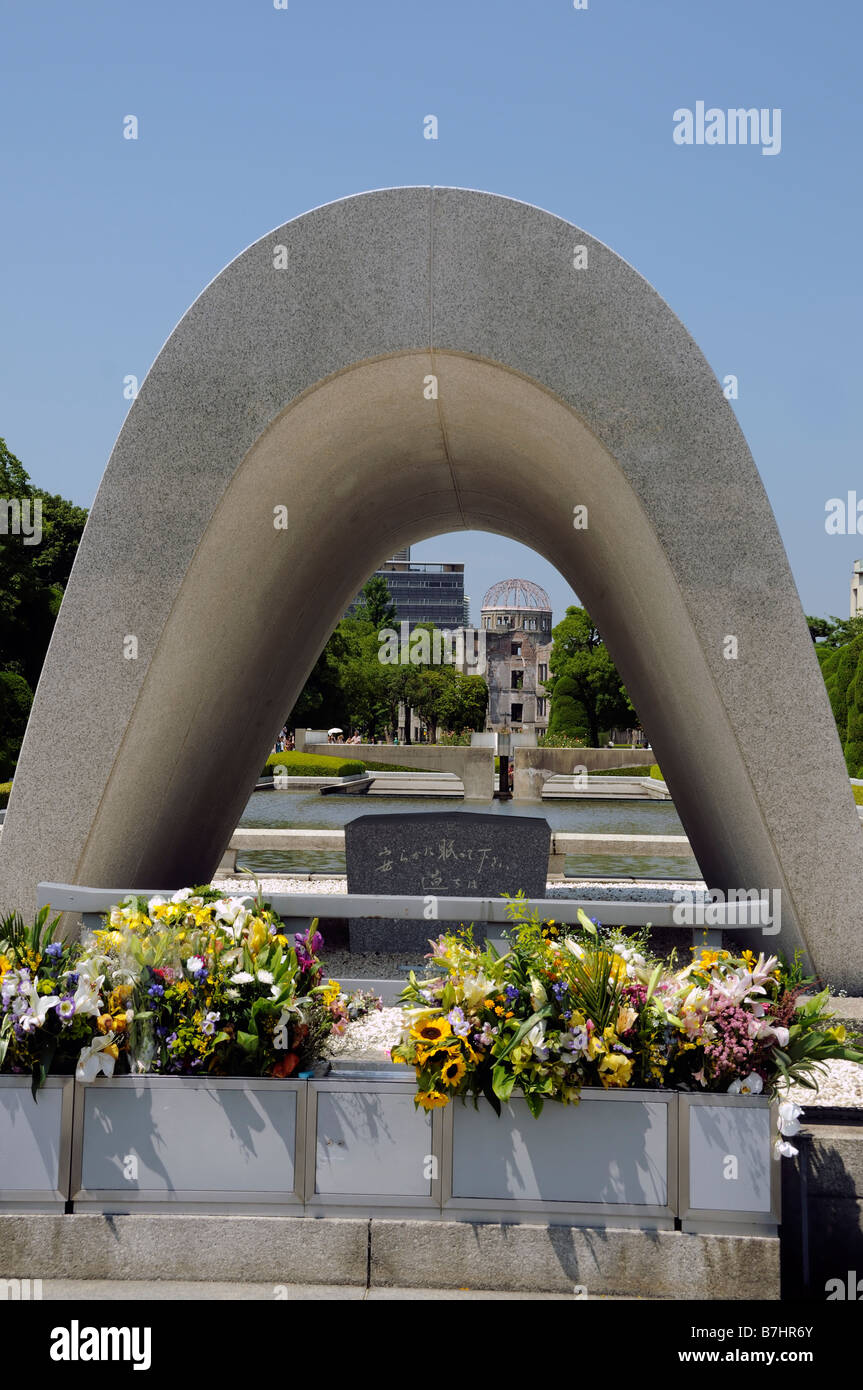 Hiroshima Japan Skulptur im Friedenspark Stockfoto