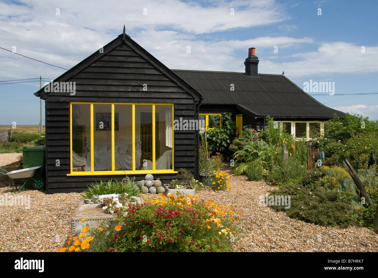 Derek Jarmans Prospect Cottage Dungeness Kent Stockfoto