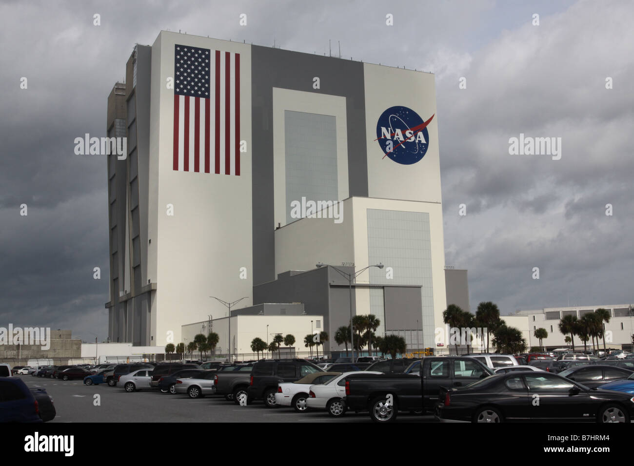 NASA Fahrzeug Assembly Building Kennedy Space Center Cape Canaveral Tour Bus tourist Stockfoto NASA Fahrzeug Assembly Building Kennedy Space Center Cape Canaveral Tour Bus tourist Stockfoto