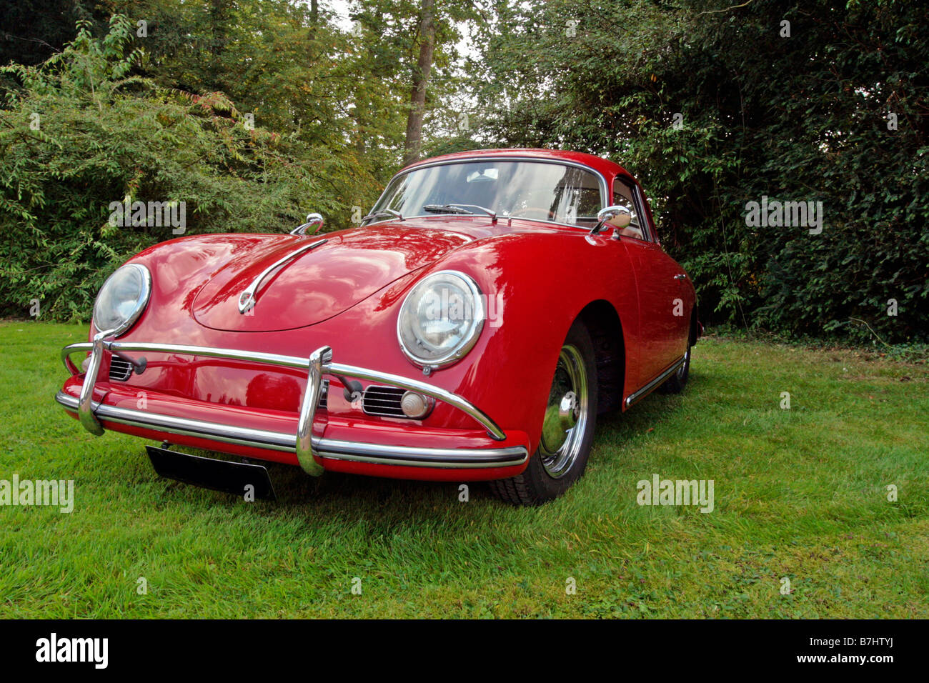 Roten Porsche 356 Coupe Stockfoto