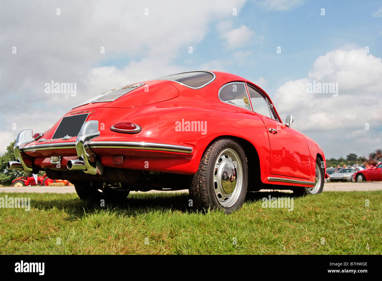 Rotes Porsche 356 coupe Stockfoto