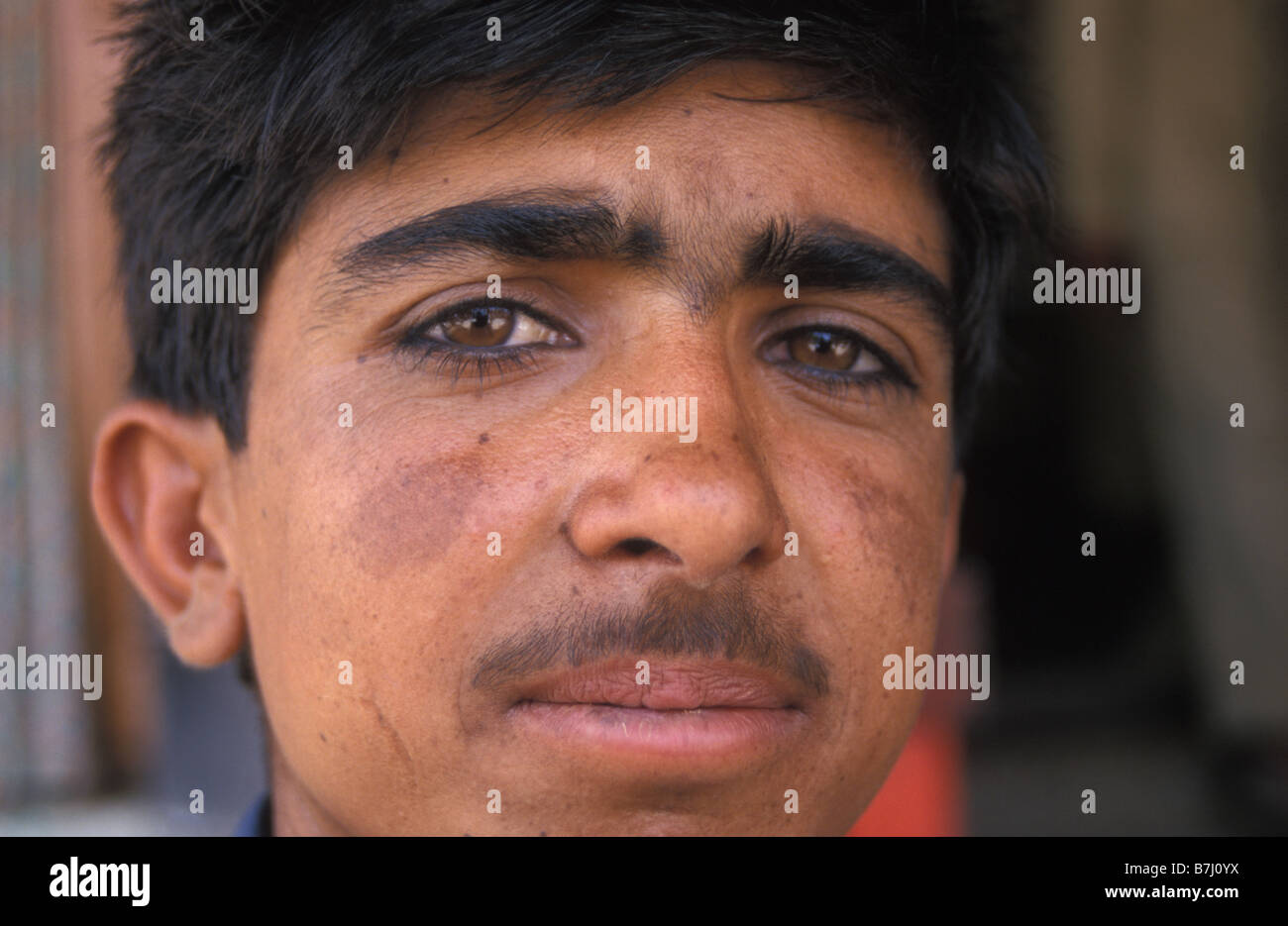 Chai Stall junge Jaisalmer Rasjasthan Indien Stockfoto