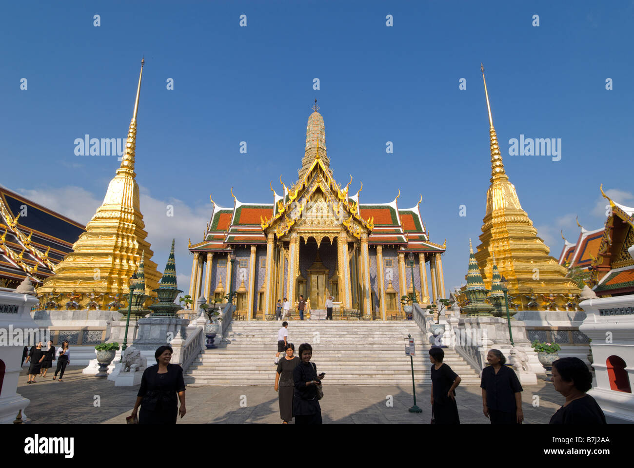 Das Royal Pantheon Gebäude - Wat Phra Kaew und dem Grand Palace in Bangkok Zentralthailand Stockfoto