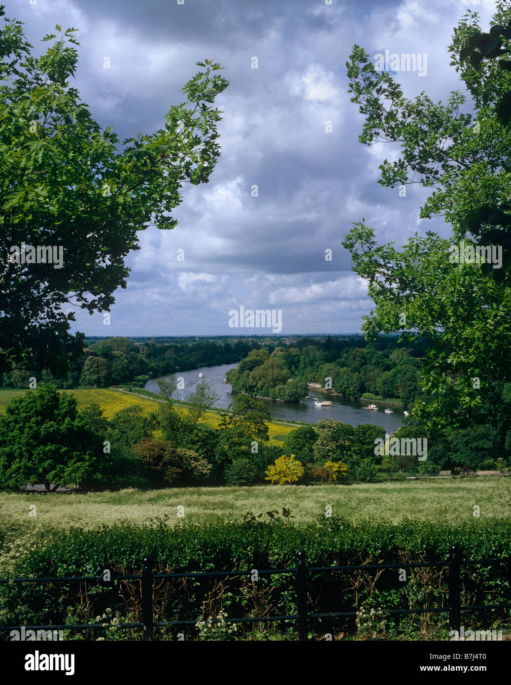 Themse an Richmond Surrey Stockfoto