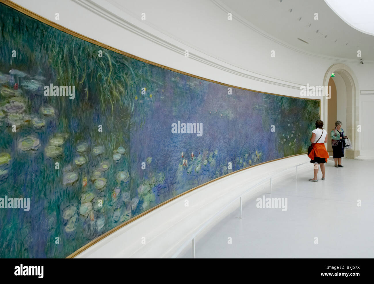 Seerosen von Claude Monet im Musee de l ' Orangerie, Paris, Frankreich Stockfoto