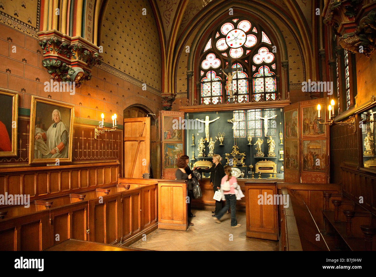 SACRISTIE DU CHAPITRE DE NOTRE DAME DE PARIS Stockfoto