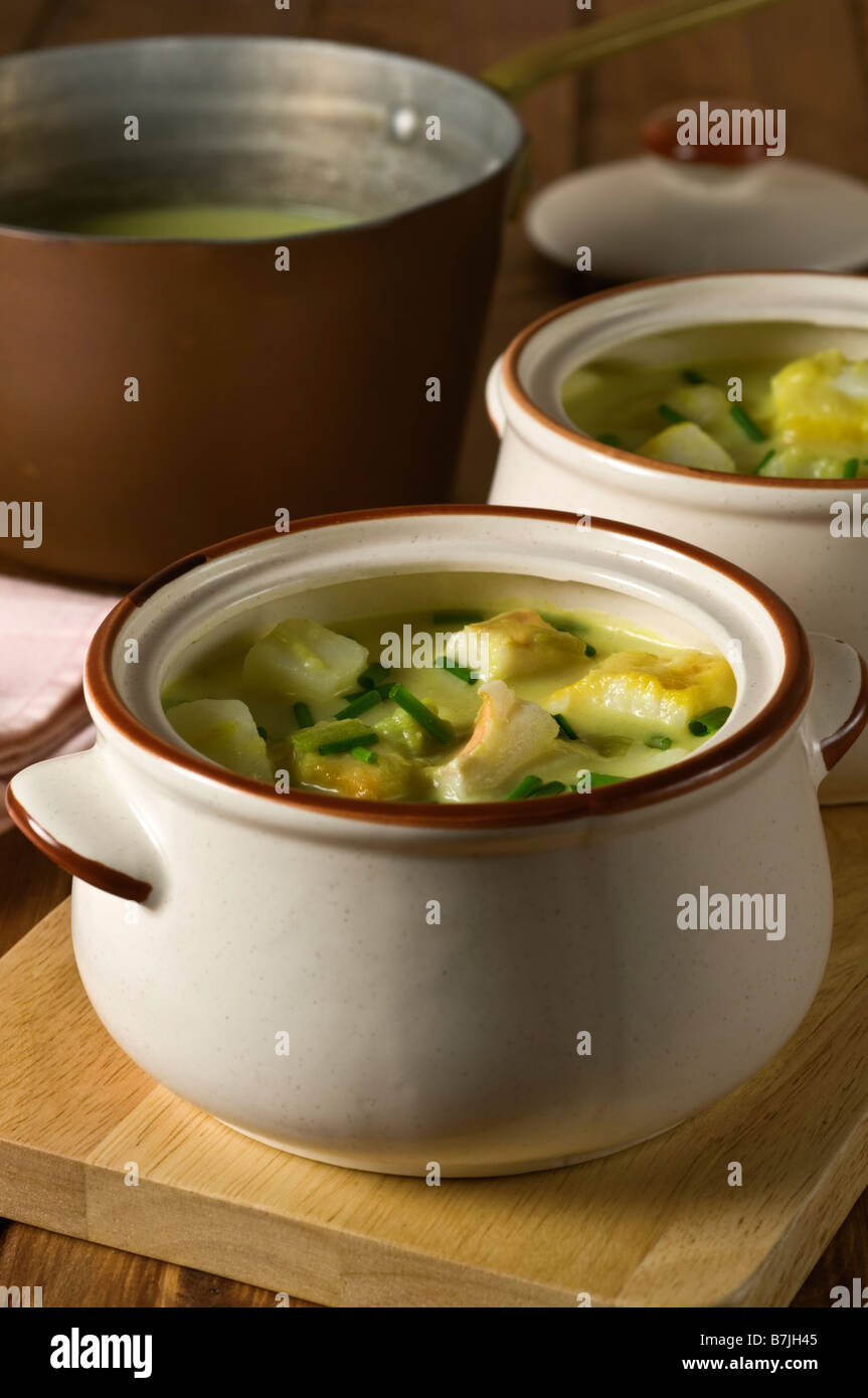 Cullen Skink Fischsuppe Scotland UK Stockfoto