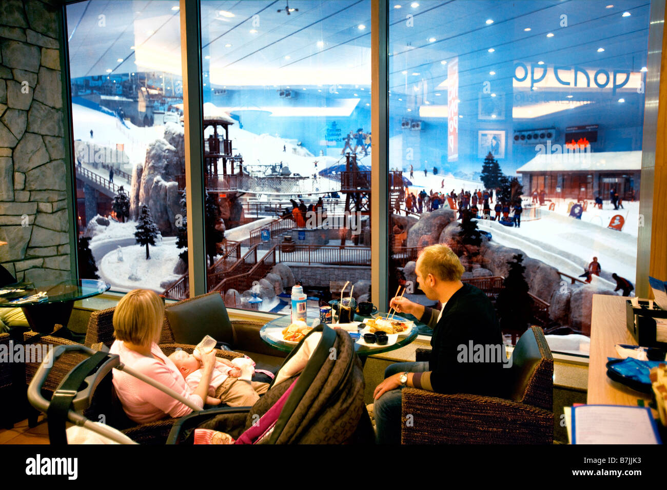 Das Ski Dubai in der Mall of the Emirates in Dubai Vereinigte Arabische Emirate Stockfoto