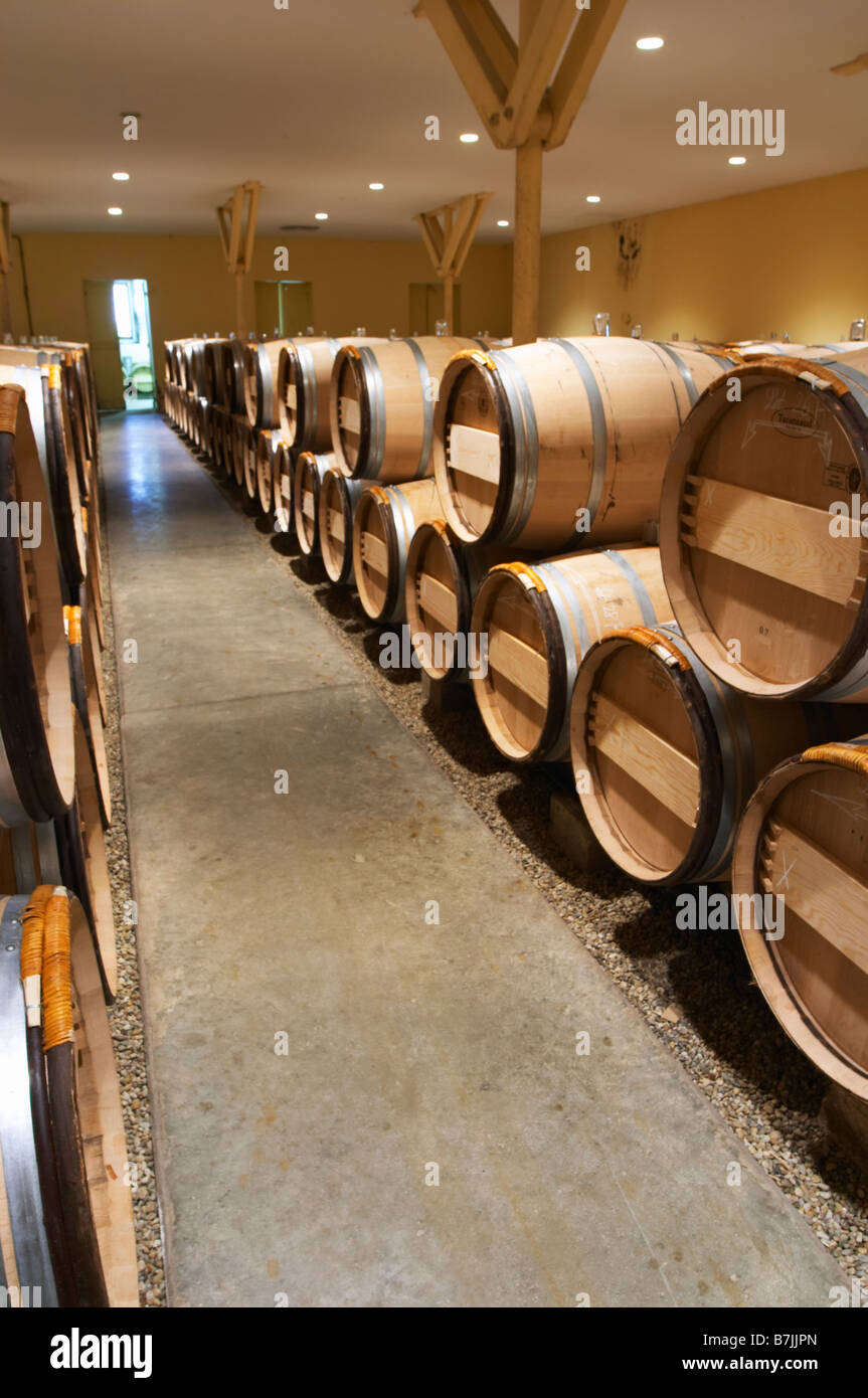 Fass Altern Keller Château d ' Yquem Sauternes Bordeaux Frankreich Stockfoto