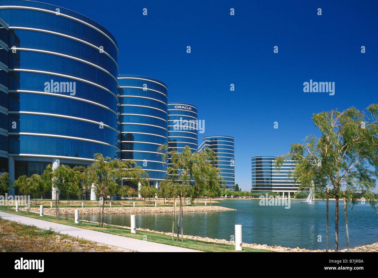 Die Oracle-Hauptsitz in Redwood Shores, Kalifornien Stockfoto