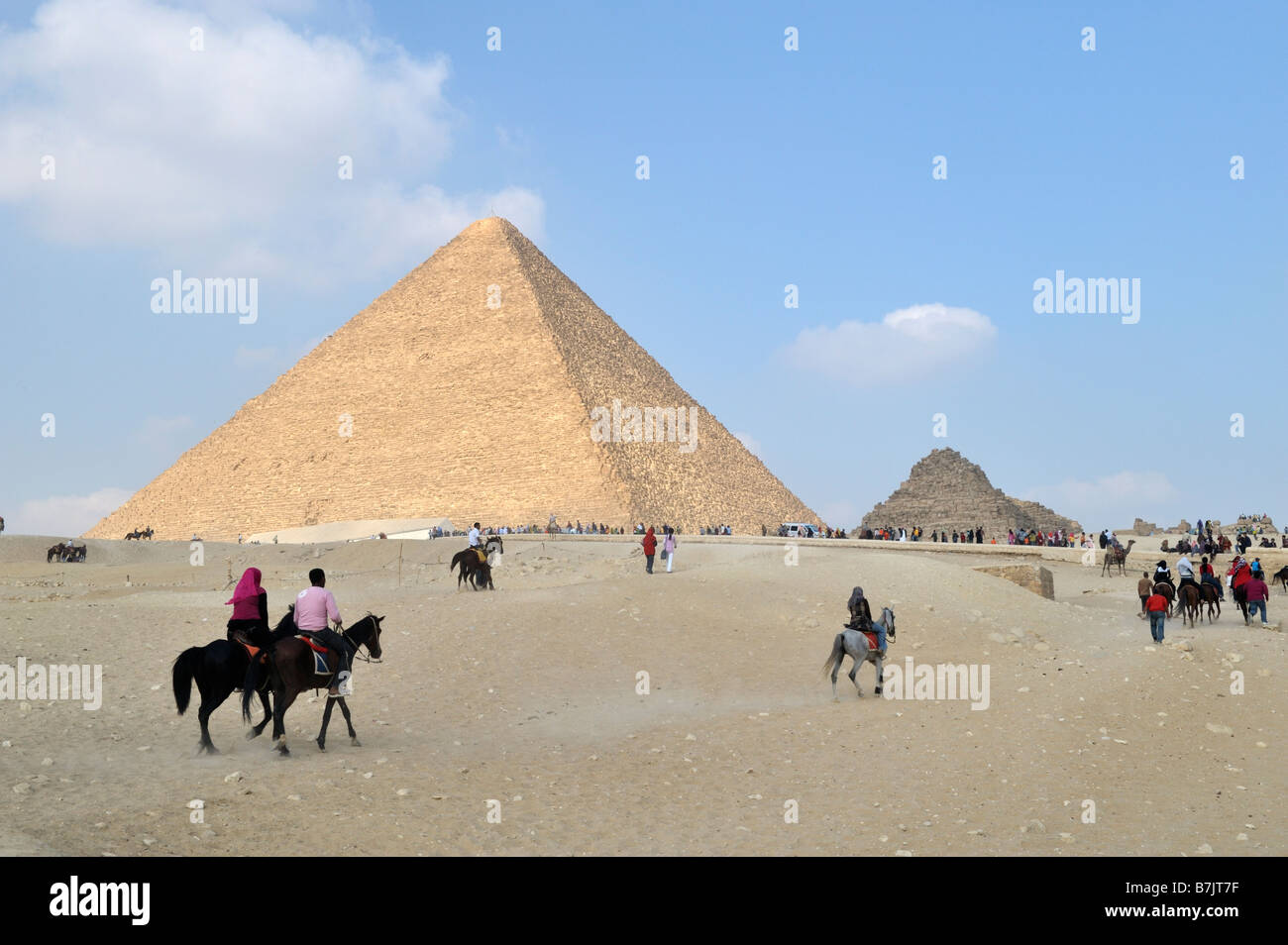 Pyramide von Khufu Ägypten 081112 31983 Stockfoto