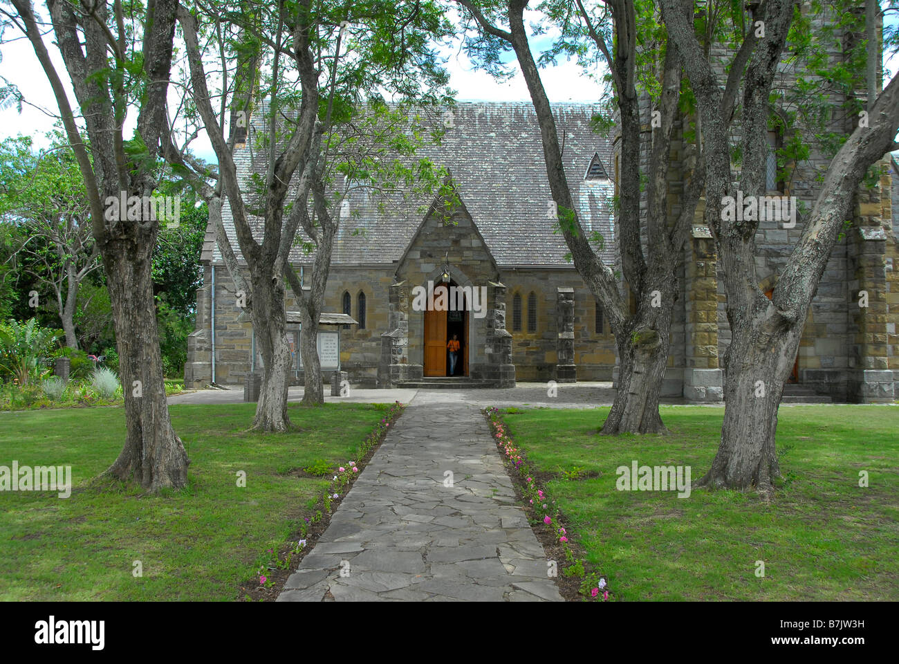 Historischen Anglican Church in King William Stadt, Teil des Bezirks Frontier von der Eastern Cape, Südafrika. 1820-Siedler Stockfoto