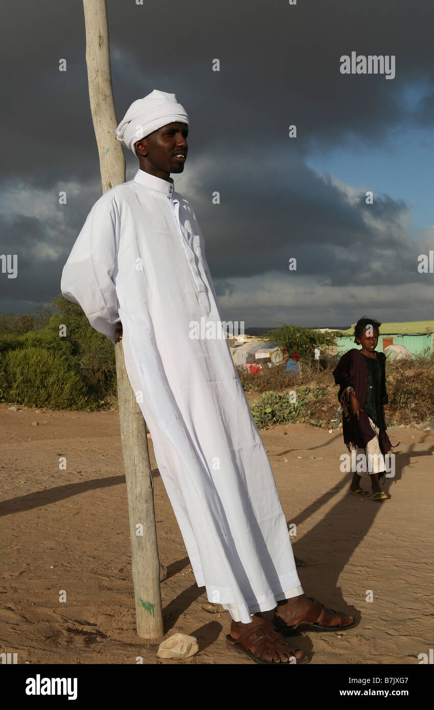 Muslimischen Mann trägt einen Turban Hargeisa Somaliland Stockfoto