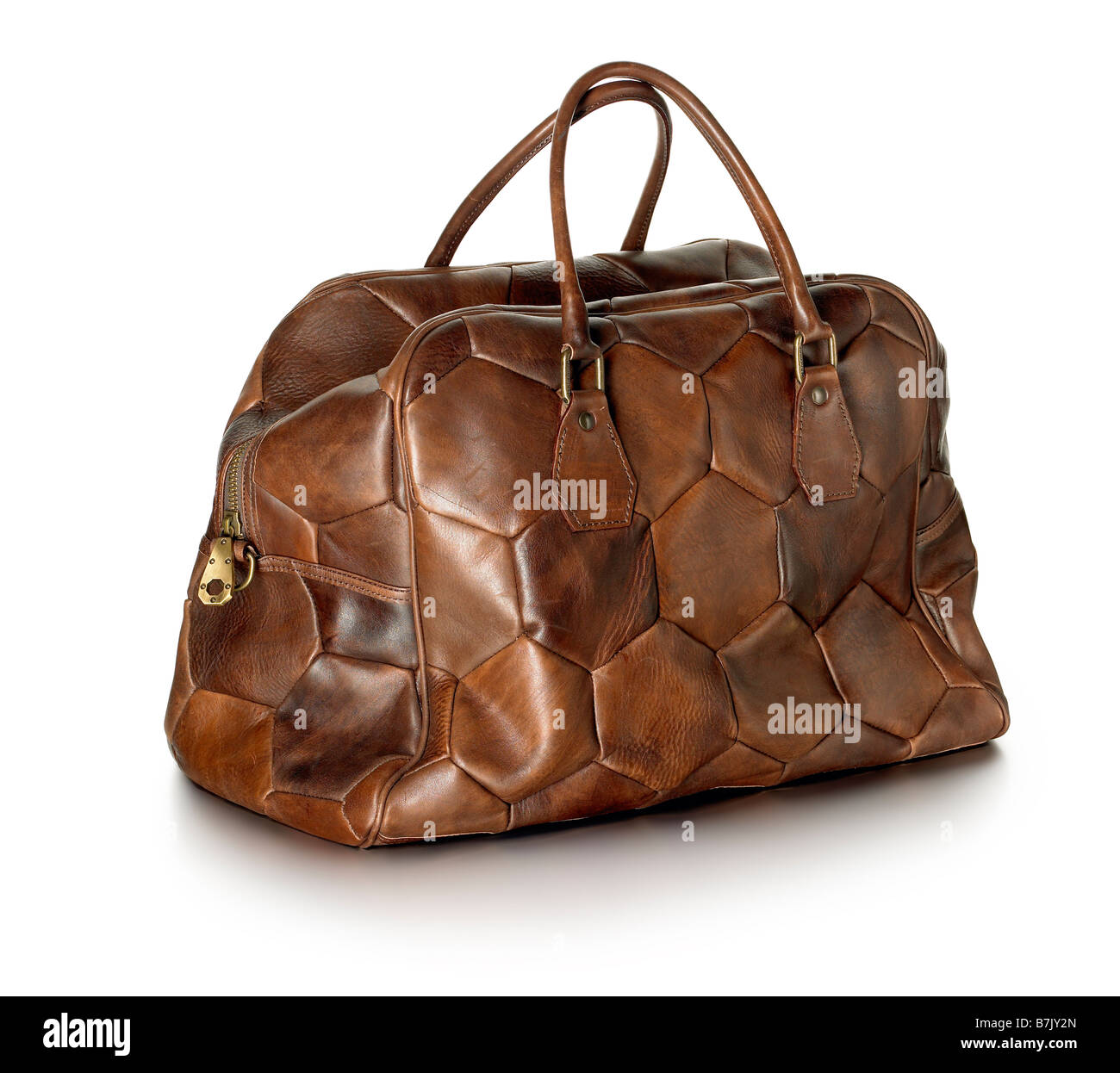 Herren Leder Reisetasche Tasche Stockfoto