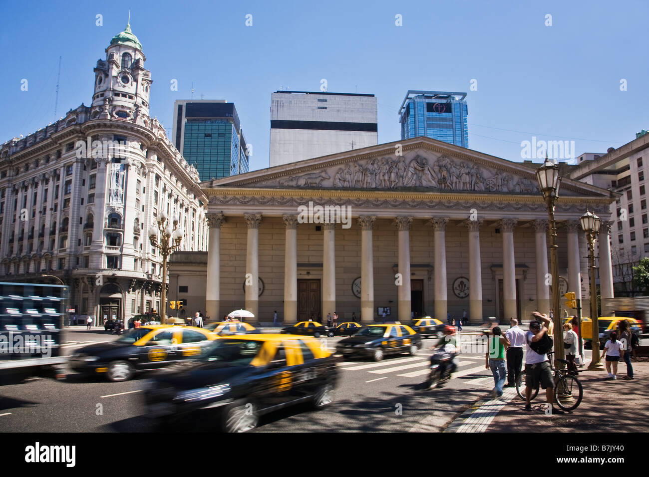 Metropolitan Cathedral Plaza de Mayo Stadtzentrum Buenos Aires-Argentinien-Südamerika Stockfoto