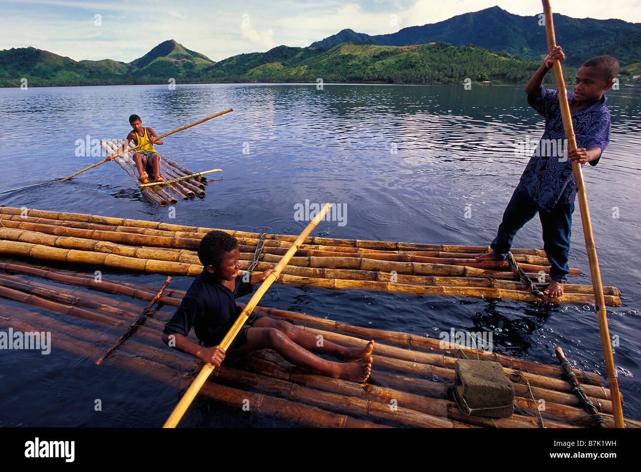 Fidschi Kinder Fiji Pazifischen Ozean Stockfoto