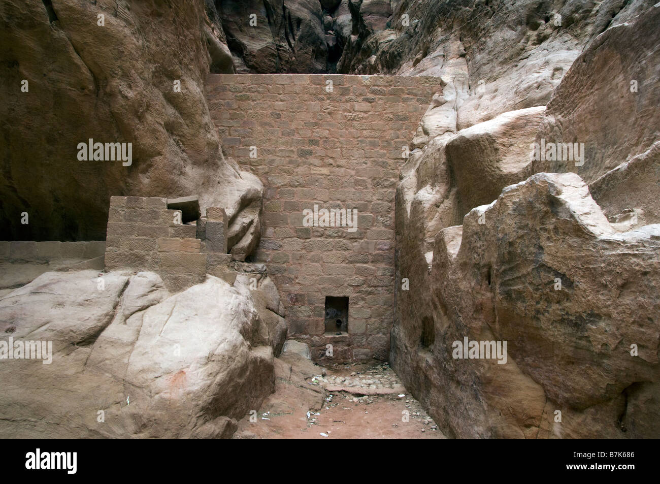 Staudamm in Petra Stockfoto