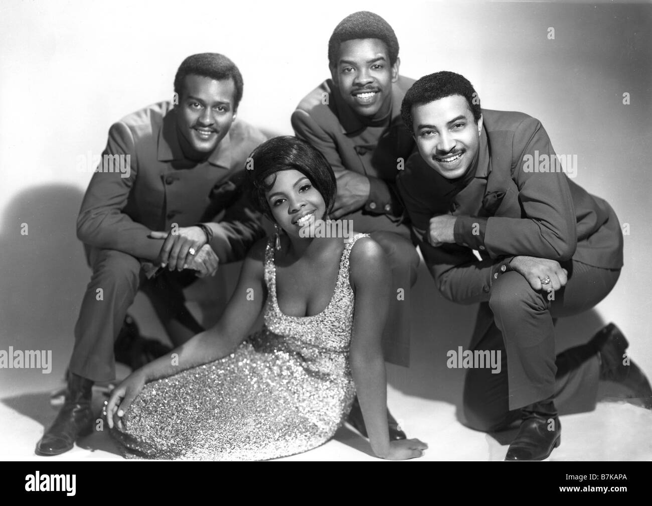 GLADYS KNIGHT und THE PIPS Tamla Motown Gruppe aus linken Edward Patten, Gladys Knight, Merald Ritter und William Guest Stockfoto