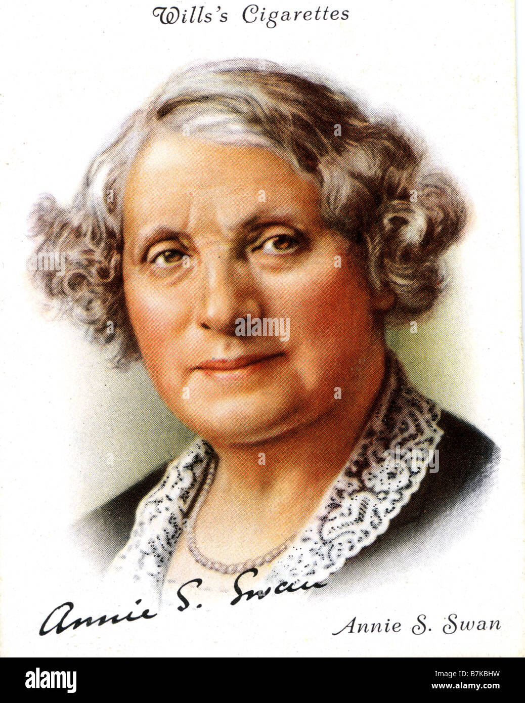 ANNIE SWAN schottischen Schriftsteller der Romantik Unterhaltungsliteratur 1859-1943 auf eine Zigarette Karte, 1930er Jahre Stockfoto