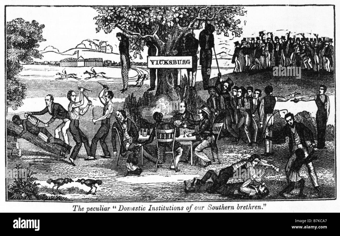 In 1839 veröffentlicht eine Darstellung auf den Almanach der Befreier von der American Anti-Slavery Society Stockfoto