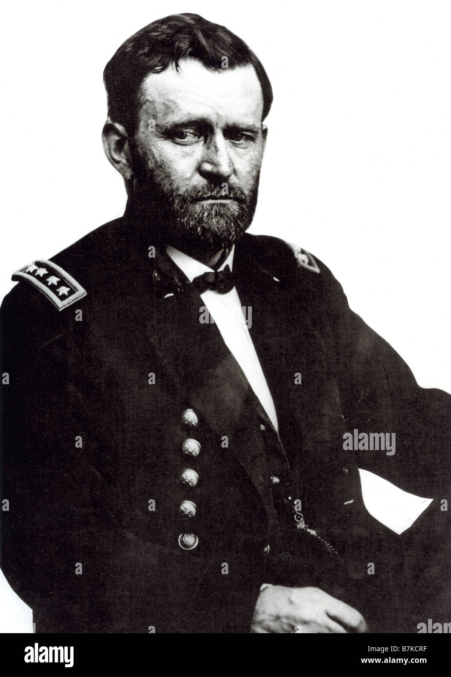 ULYSSES S GRANT 18. Präsident der USA hier als General im Bürgerkrieg Stockfoto