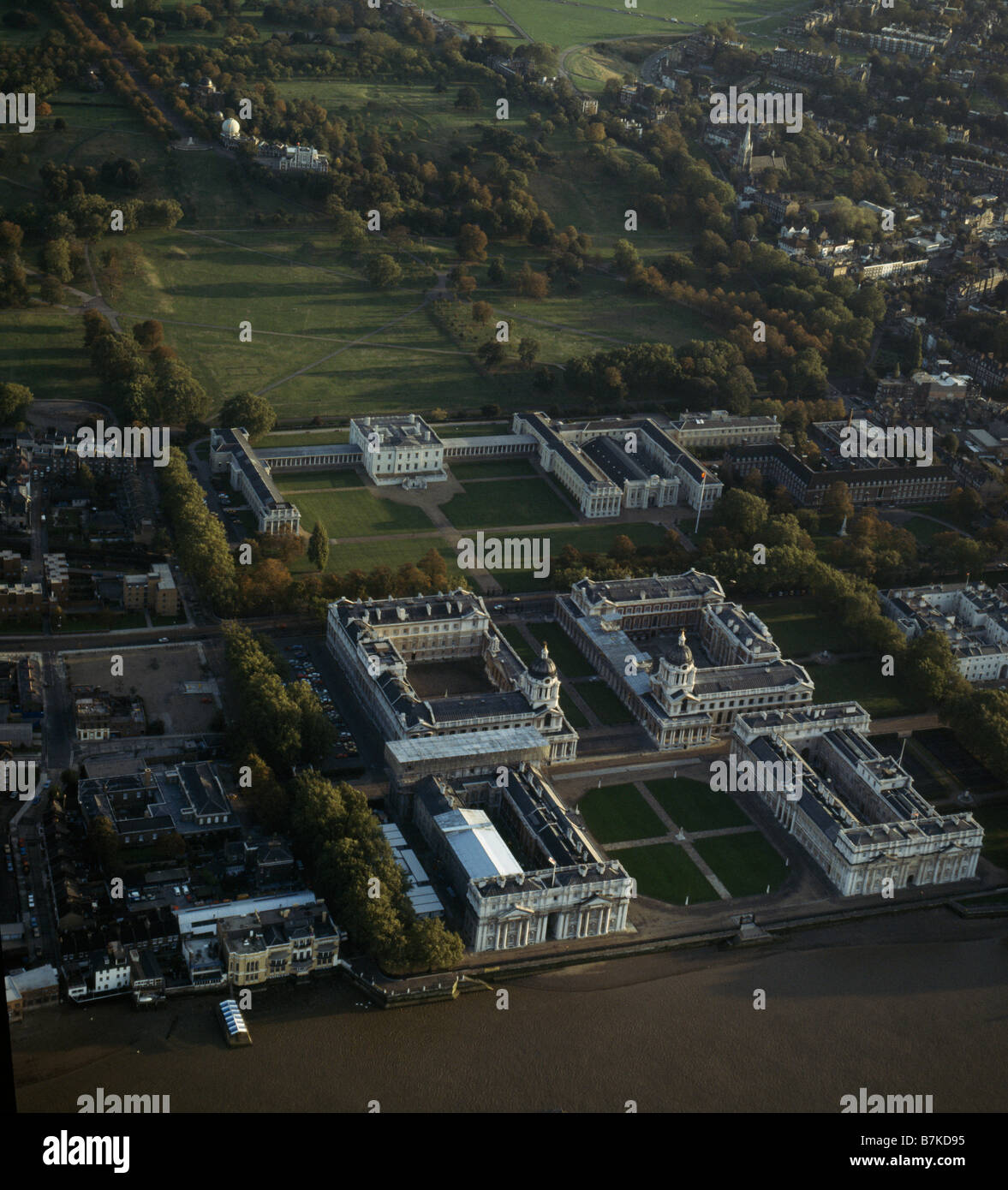 Greenwich Marinelazarett Antenne Stockfoto