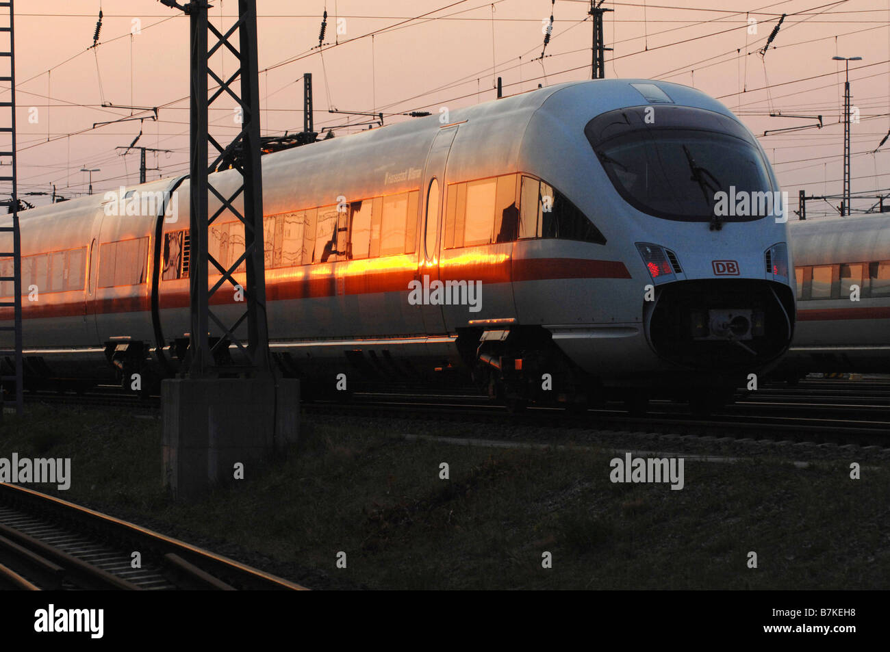 Eines ICE-Zuges, Berlin, Deutschland Stockfoto