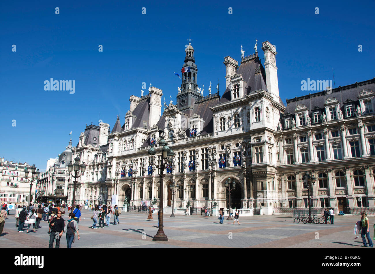 Rathaus von Paris, Frankreich, Europa Stockfoto