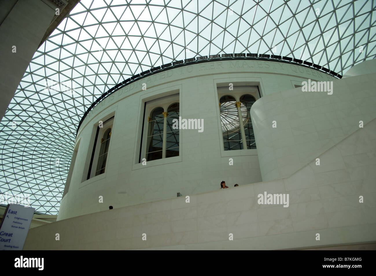 British Museum Lesung Zimmer Great Court London UK Stockfoto