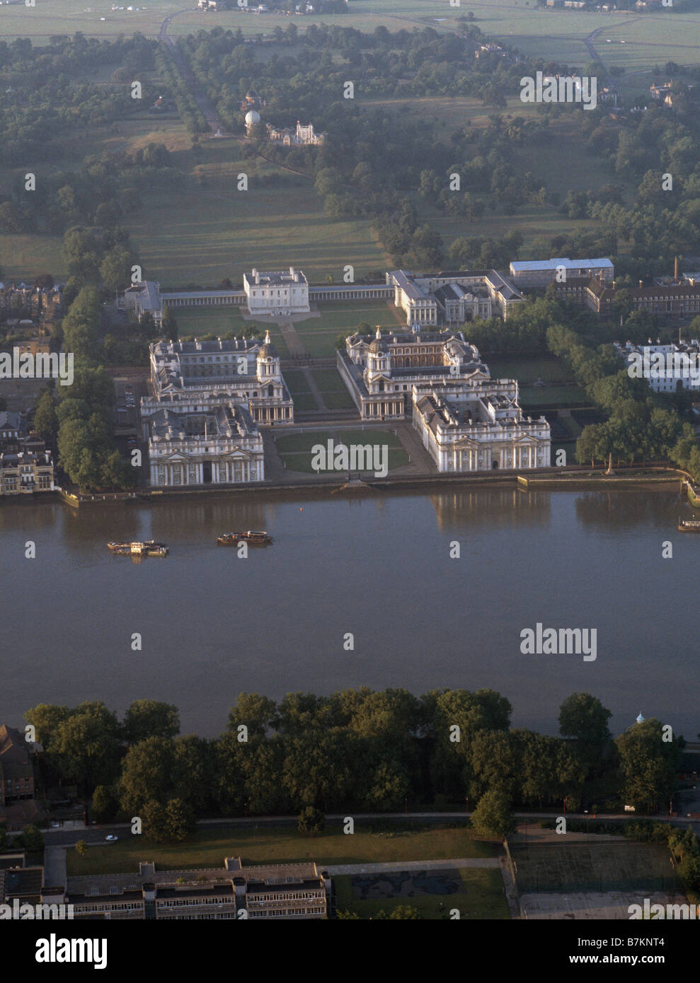 Greenwich Naval Hospital Luftbild Stockfoto