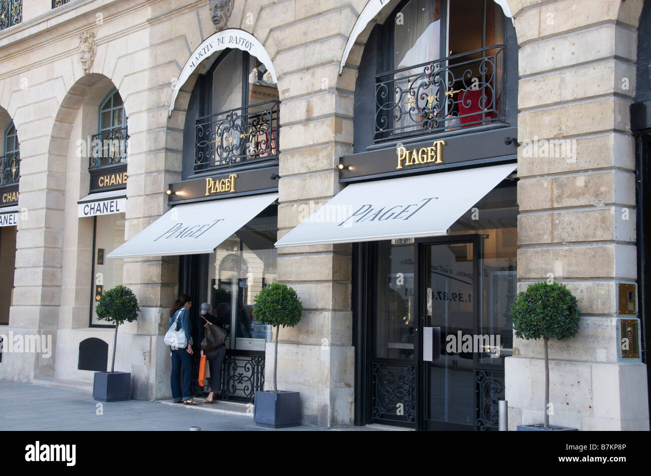 Piaget-Geschäft am Place Vendome Paris 1e Arr. Frankreich Stockfoto