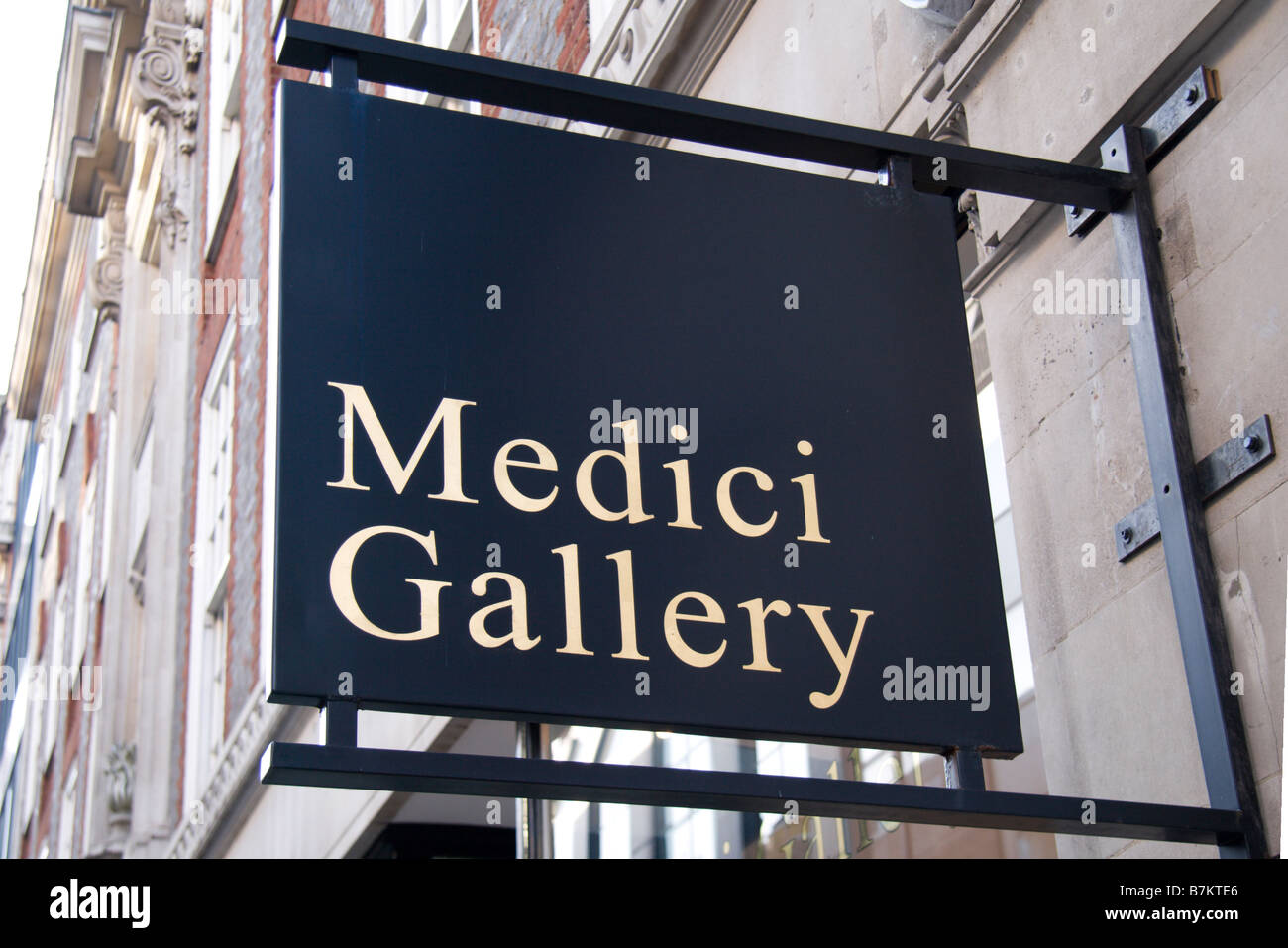 Die Blende der Medici Galerie Fine Kunsthändler, Cork Street, London. Jan 2009 Stockfoto