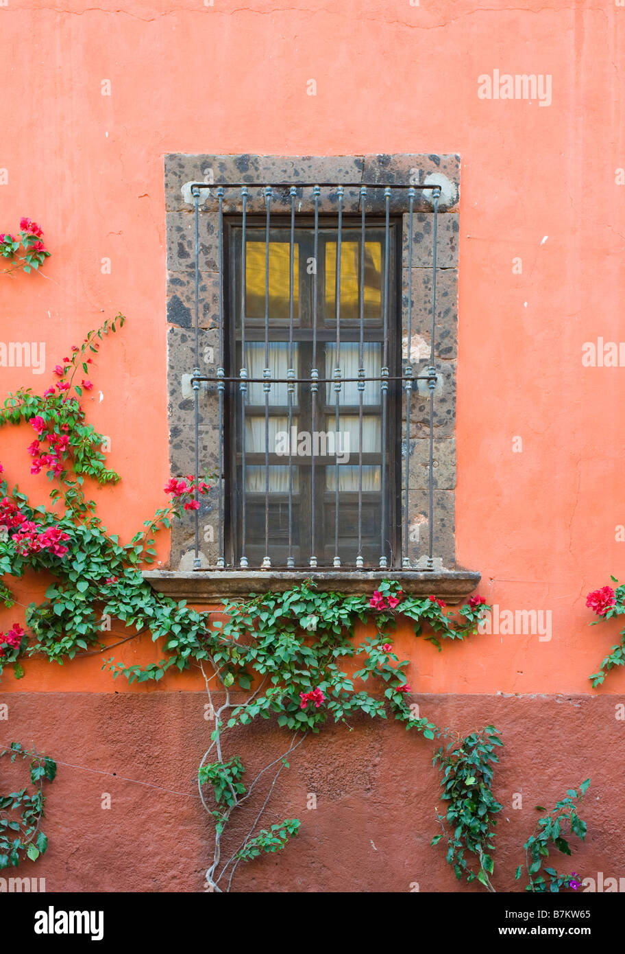 Fenster, San Miguel de Allende, Mexiko Stockfoto