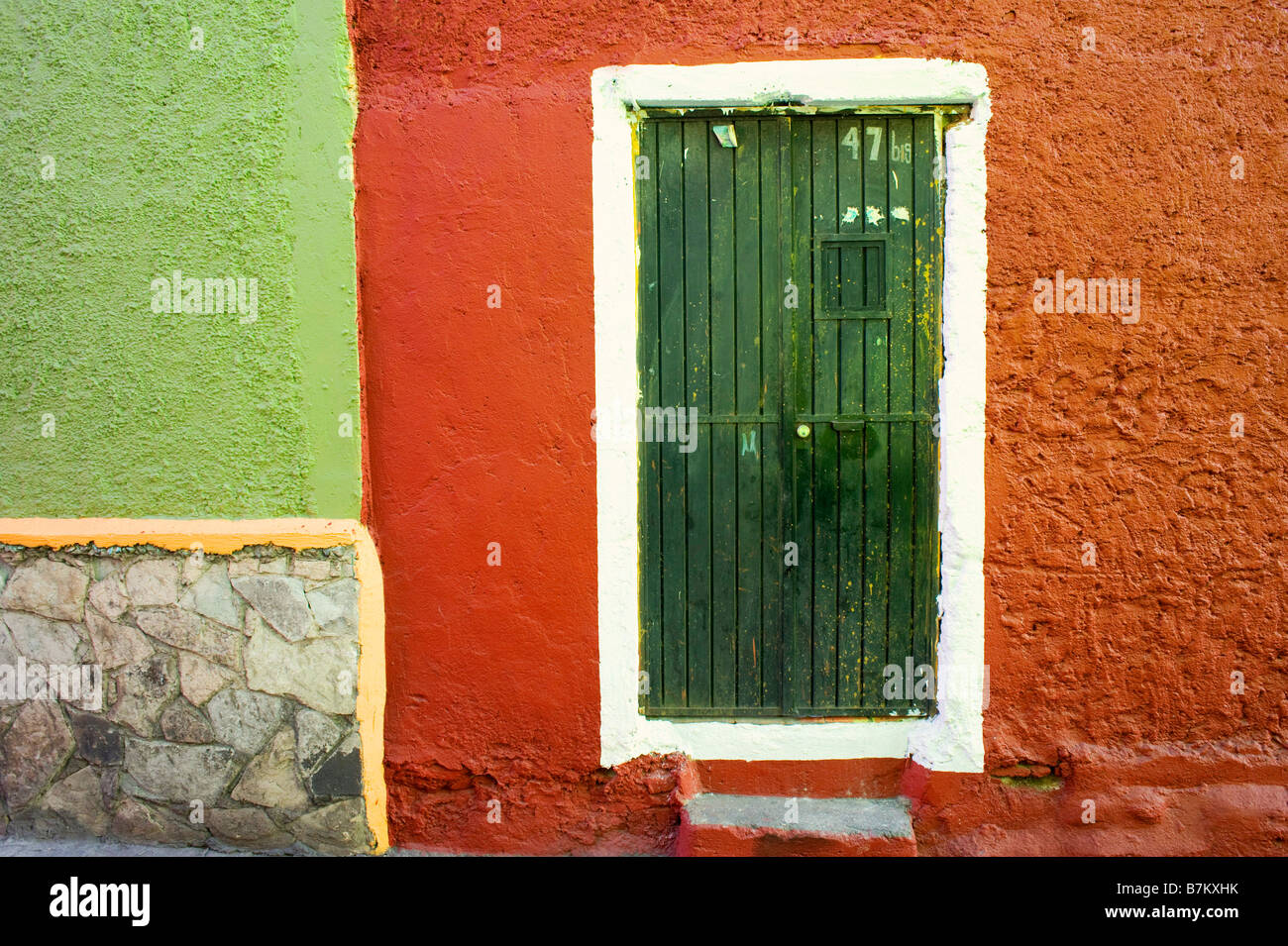Tür, Guanajuato, Mexiko Stockfoto