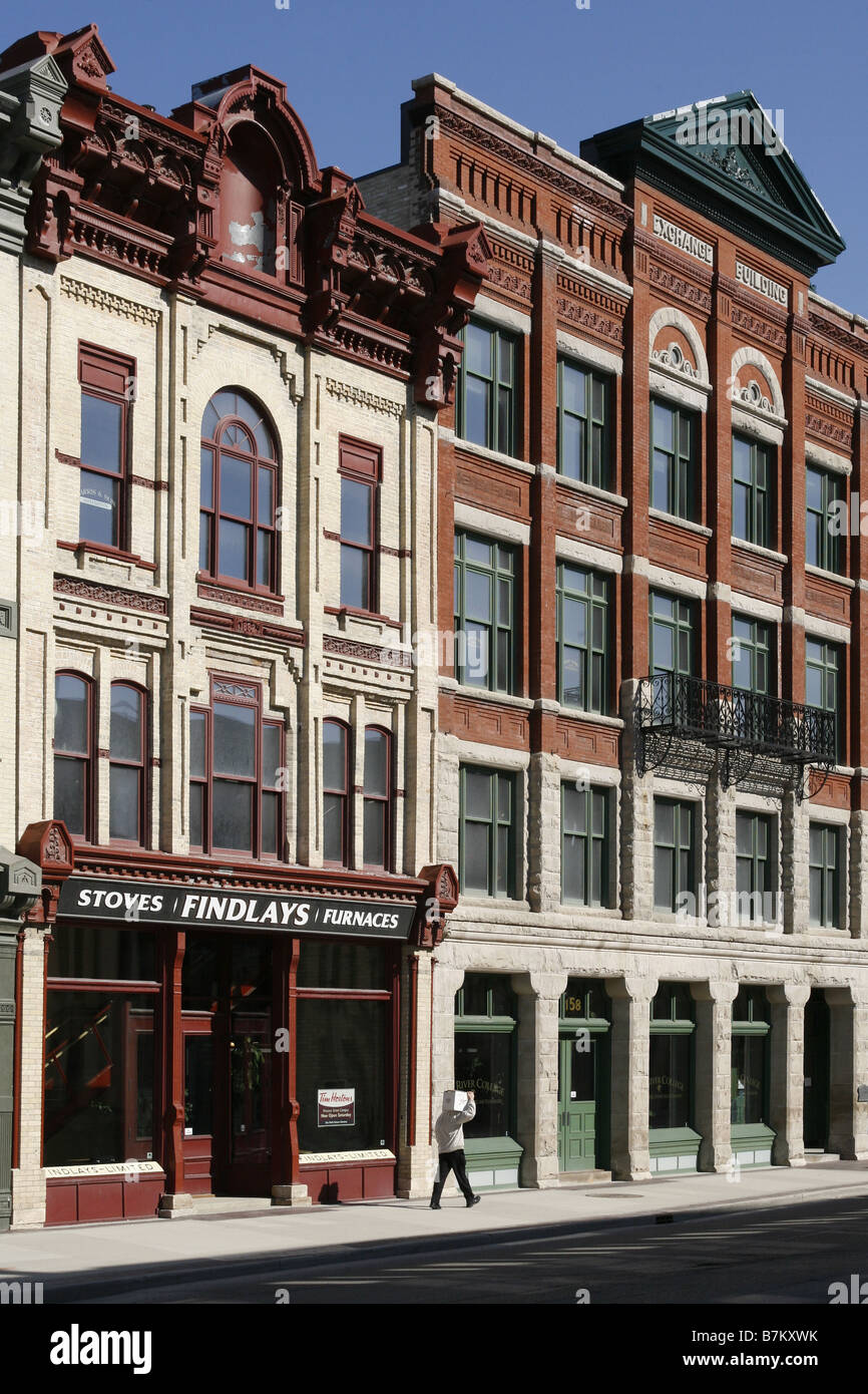 Exchange District, Winnipeg, Manitoba, Kanada Stockfoto