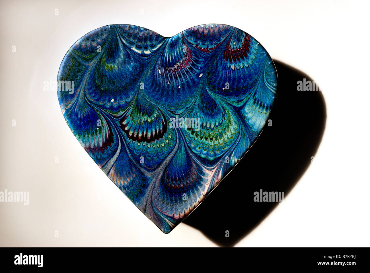 "Heart Shaped" Fancy bedeckt Pappschachtel, Geschenk, Liebe Herzen, Form, detail Stockfoto