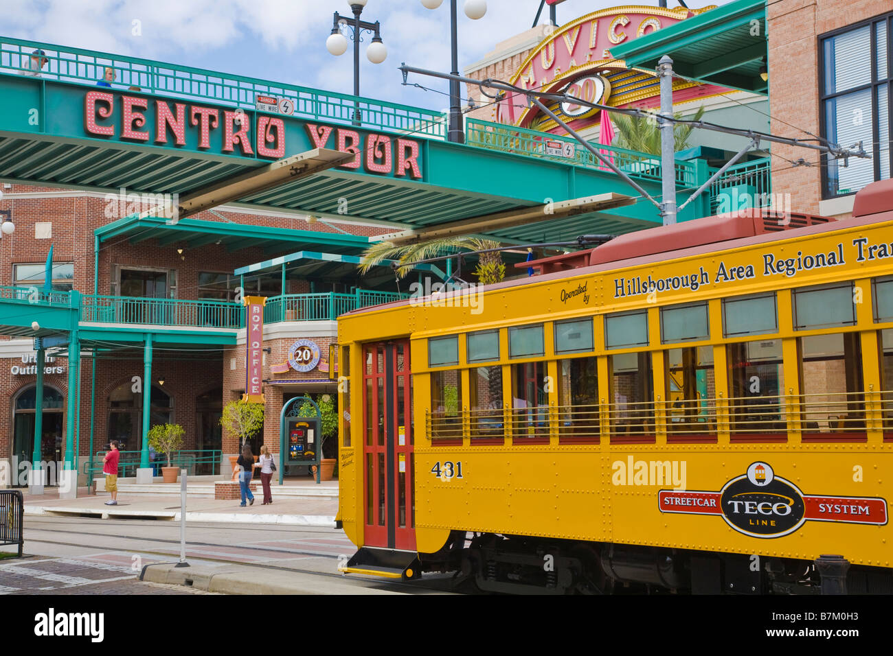 Historic Ybor City Nachbarschaft von Tampa Florida Stockfoto