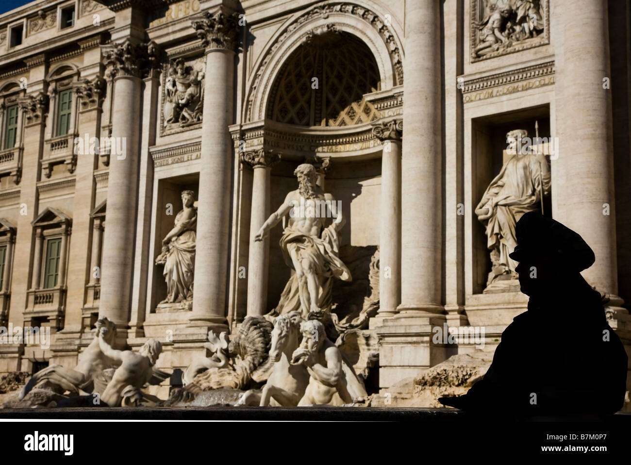 Trevi Brunnen Rom Italien Stockfoto