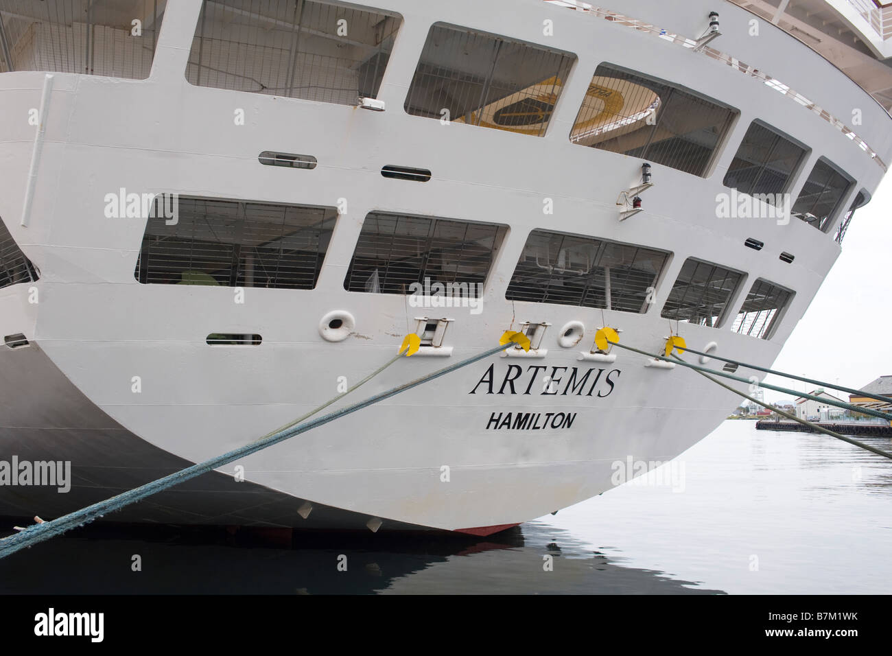 Ehemalige P&O Kreuzfahrtschiff Artemis, liegt in Stavanger, Norwegen, 2008. Jetzt segeln als Artania mit Phoenix Reisen. Stockfoto