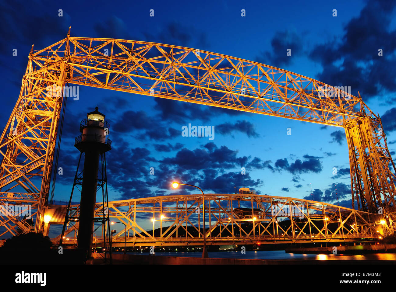 Duluth Antenne Brücke Stockfoto