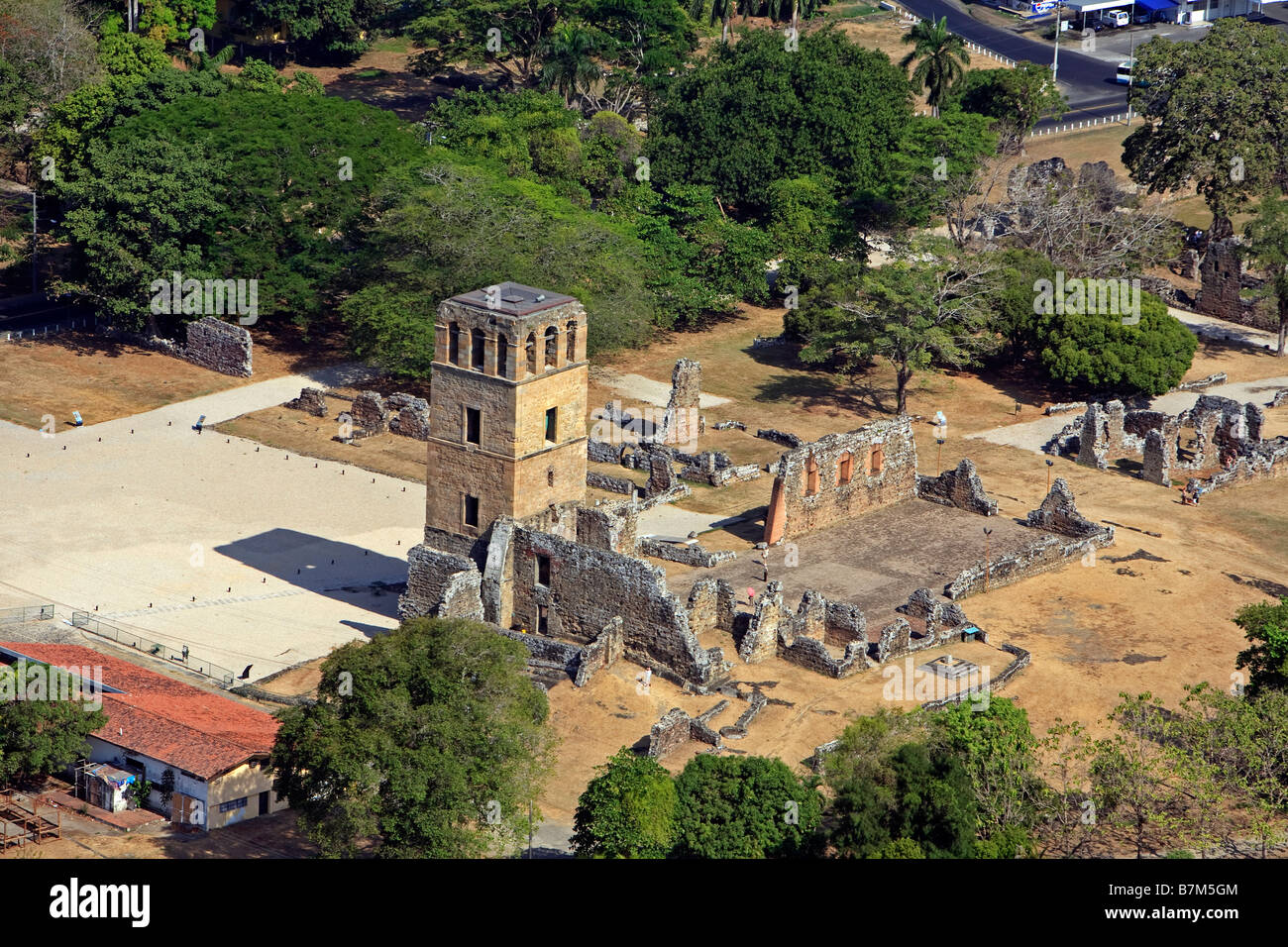 Panama Viejo war die erste europäische Stadt an der Pazifikküste Amerikas gebaut. Es wurde im Jahre 1519 von Pedro Arias Davila gegründet und wurde bald ein Stockfoto