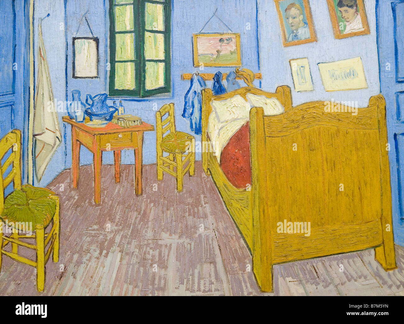 Schlafzimmer in Arles, ein Gemälde von Vincent Van Gogh im Musee D'Osray, Paris Frankreich Europa Stockfoto