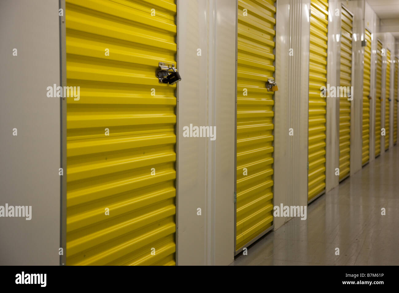 Sichere Lagerung Einheiten in einer Self-Storage-Anlage Stockfoto