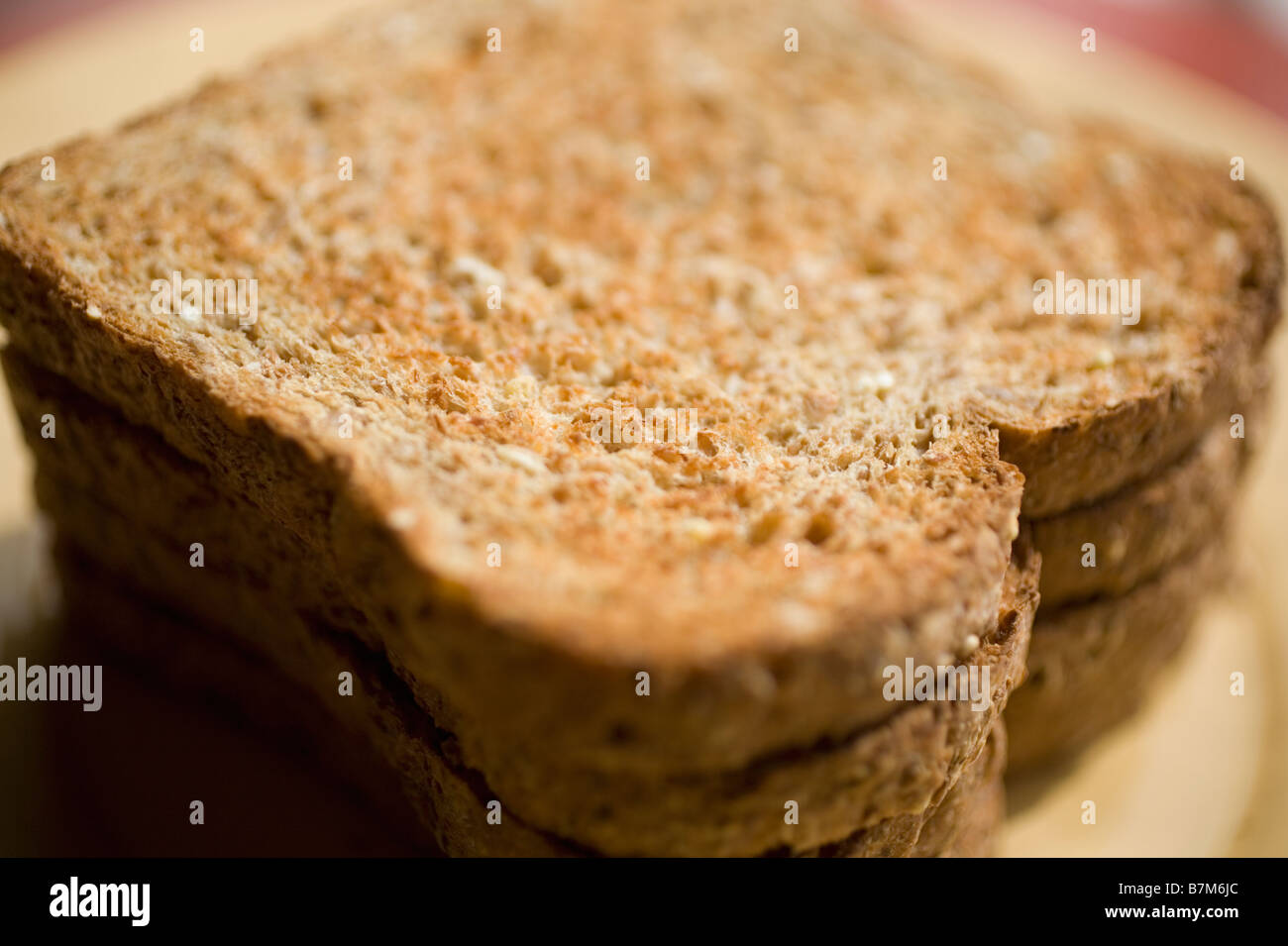 Scheiben Vollkorn toast Stockfoto