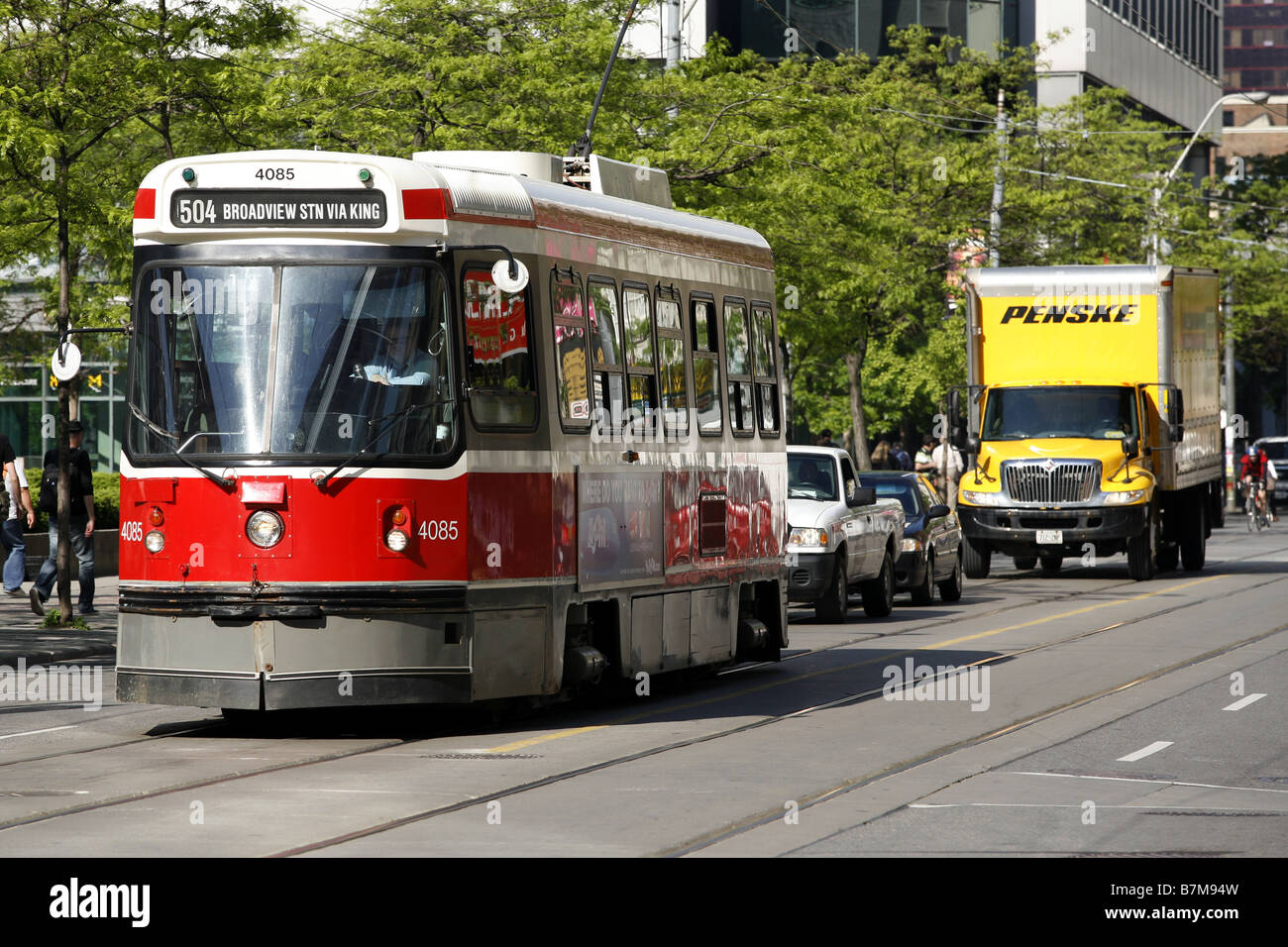 Straßenbahn, Toronto, Ontario, Kanada Stockfoto