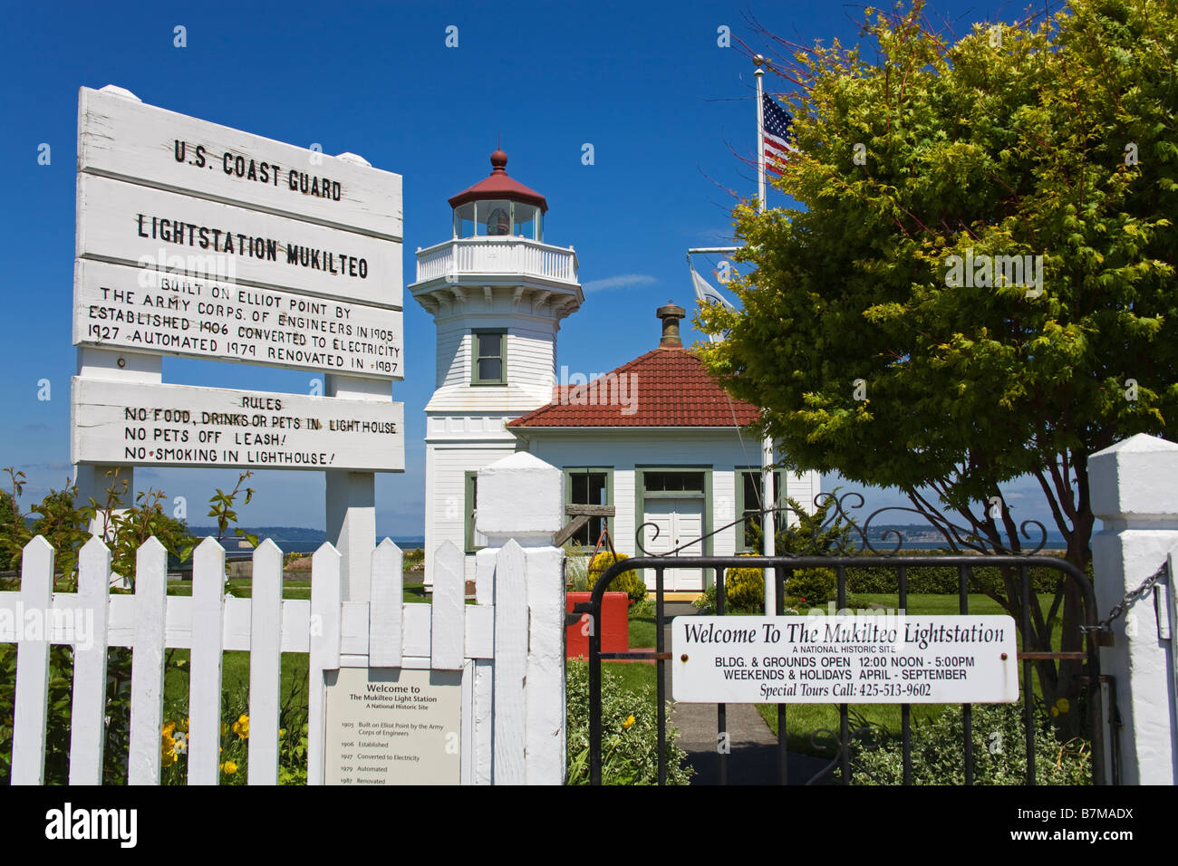 Mukilteo Leuchtturm Park Mukilteo größere Seattle Bereich Washington State, USA Stockfoto