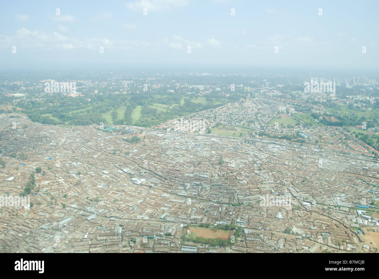 Slum von Nairobi Stockfoto